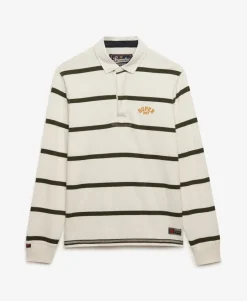 Vintage Athletic Stripe Rugby Top