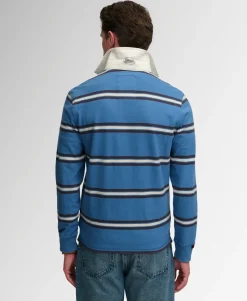Vintage Athletic Stripe Rugby Top