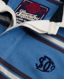 Vintage Athletic Stripe Rugby Top