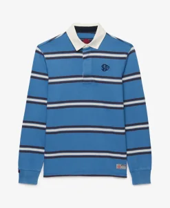 Vintage Athletic Stripe Rugby Top