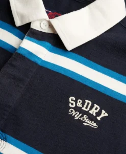 Vintage Athletic Stripe Rugby Top