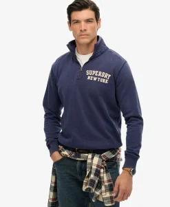 Vintage Athletic Zip Half-Zip Jumper
