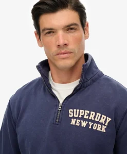 Vintage Athletic Zip Half-Zip Jumper