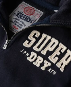 Vintage Athletic Zip Half-Zip Jumper