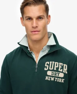 Vintage Athletic Zip Half-Zip Jumper