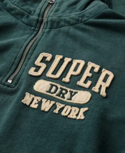 Vintage Athletic Zip Half-Zip Jumper