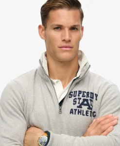 Vintage Athletic Zip Half-Zip Jumper