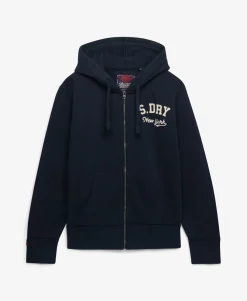 Vintage Athletic Zip Hoodie