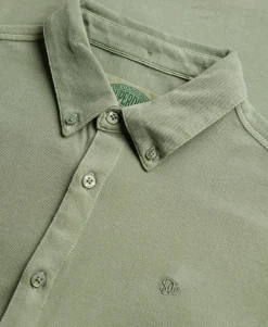 Vintage Destroy Pique Long Sleeve Shirt
