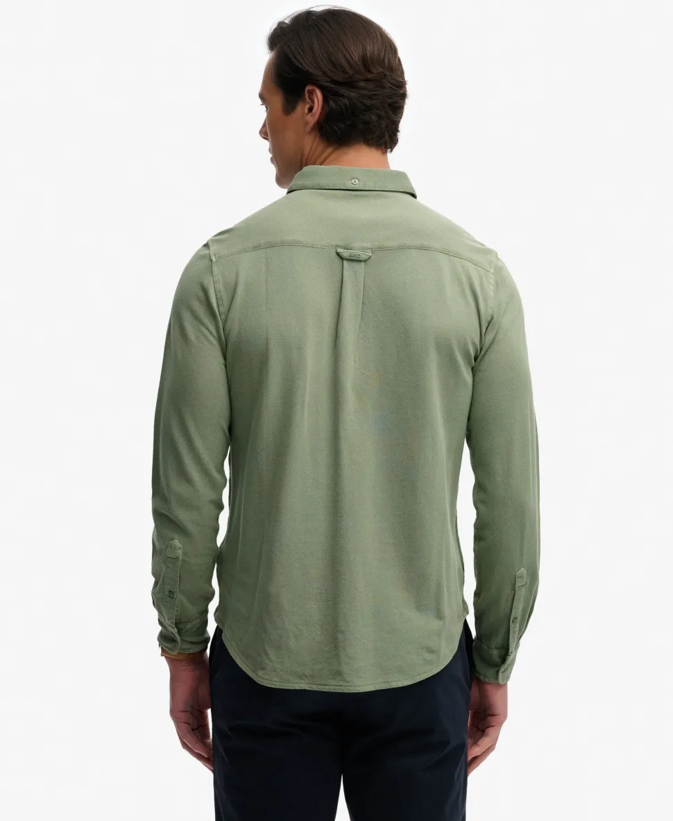 Vintage Destroy Pique Long Sleeve Shirt