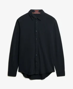 Vintage Destroy Pique Long Sleeve Shirt