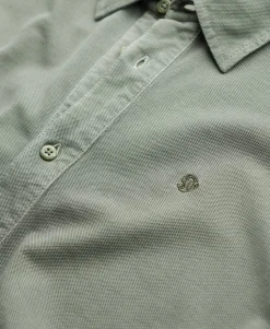 Vintage Destroy Pique Long Sleeve Shirt