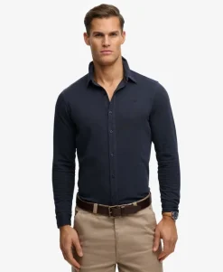 Vintage Destroy Pique Long Sleeve Shirt