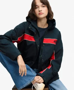 Vintage Hooded Wind Jacket