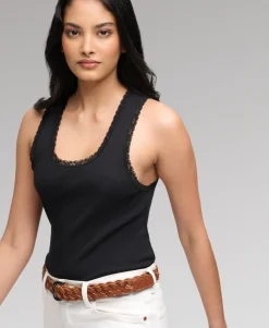 Vintage Lace Trim Vest