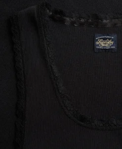 Vintage Lace Trim Vest