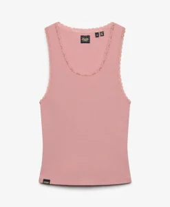 Vintage Lace Trim Vest