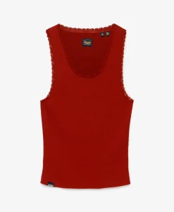 Vintage Lace Trim Vest