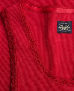 Vintage Lace Trim Vest