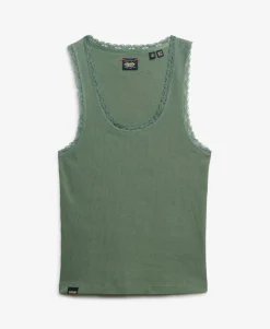 Vintage Lace Trim Vest