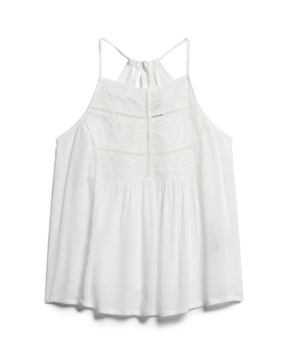 Vintage Lace Yoke Cami Top