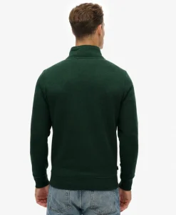 Vintage Logo Embroidered Half Zip Sweatshirt