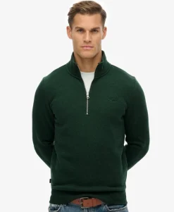 Vintage Logo Embroidered Half Zip Sweatshirt