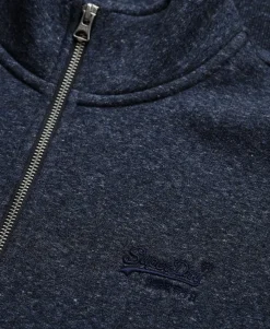 Vintage Logo Embroidered Half Zip Sweatshirt