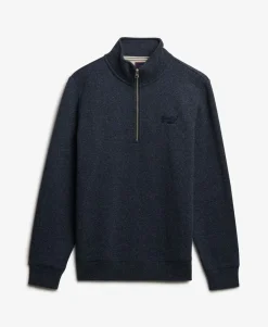 Vintage Logo Embroidered Half Zip Sweatshirt
