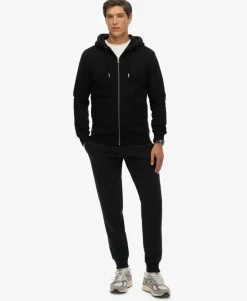 Vintage Logo Embroidered Zip Hoodie