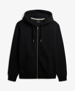 Vintage Logo Embroidered Zip Hoodie