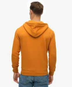 Vintage Logo Embroidered Zip Hoodie