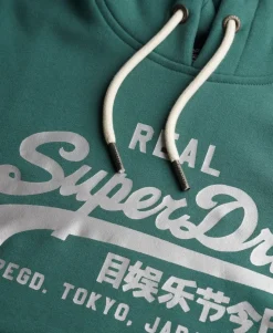 Vintage Logo Metallic Hoodie