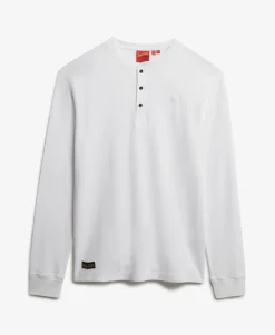 Vintage Logo Mid Weight Long Sleeve Half Button