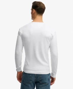 Vintage Logo Mid Weight Long Sleeve Half Button