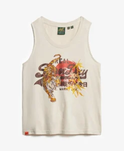 Vintage Logo Tokyo Scoop Neck Tank Top