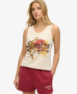 Vintage Logo Tokyo Scoop Neck Tank Top
