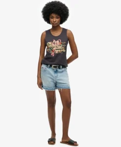 Vintage Logo Tokyo Scoop Neck Tank Top