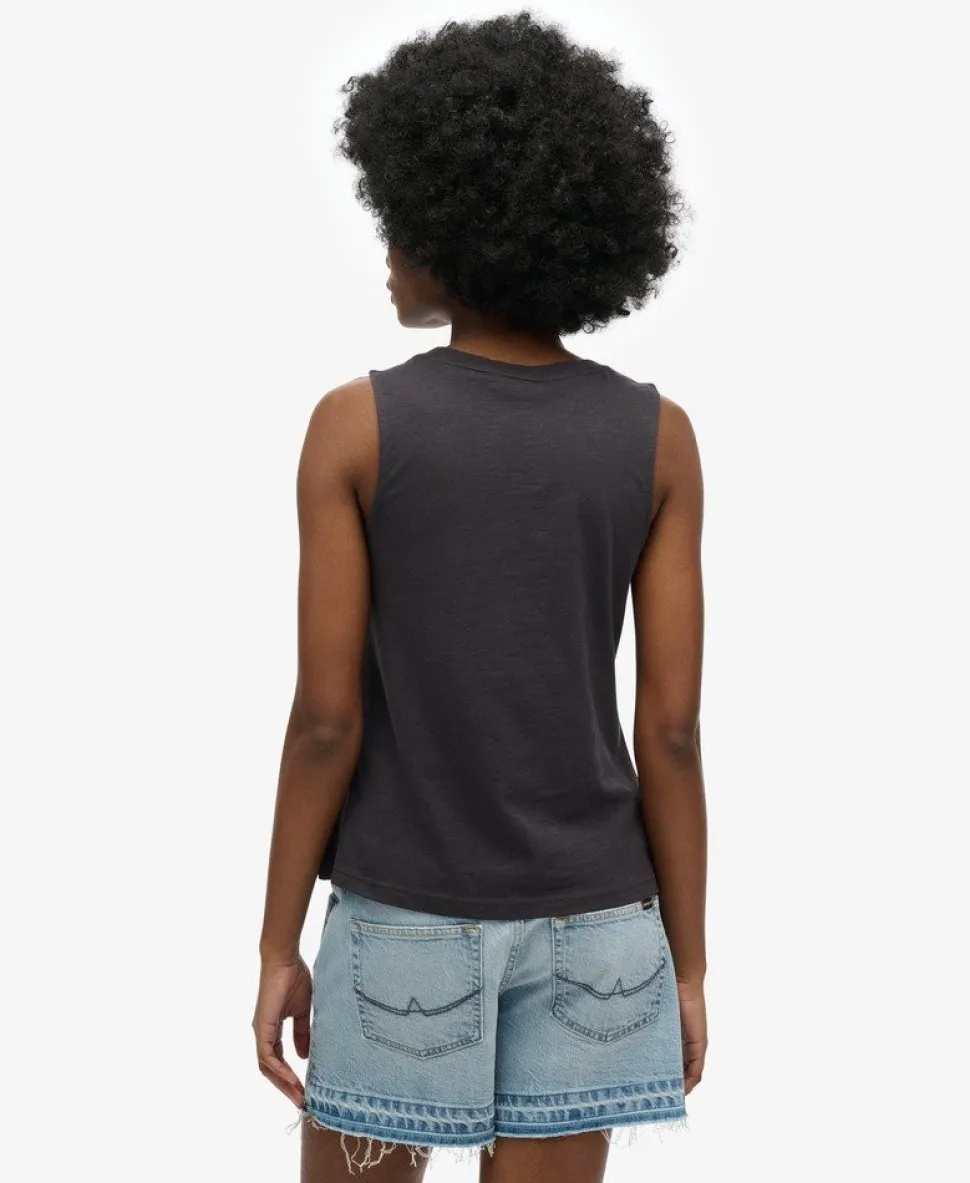 Vintage Logo Tokyo Scoop Neck Tank Top