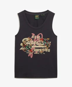 Vintage Logo Tokyo Scoop Neck Tank Top