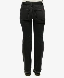 Vintage Mid Rise Slim Flare Jeans