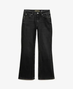 Vintage Mid Rise Slim Flare Jeans