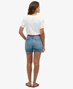Vintage Mid Rise Slim Shorts