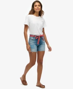 Vintage Mid Rise Slim Shorts