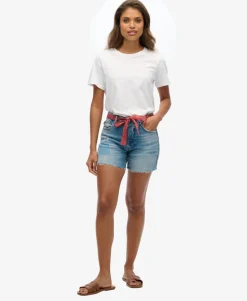 Vintage Mid Rise Slim Shorts