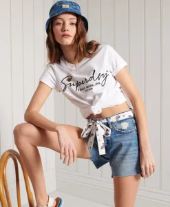 Vintage Mid Rise Slim Shorts