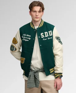 Vintage Patched Varsity Jacket