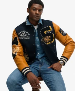 Vintage Patched Varsity Jacket