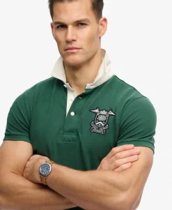 Vintage Pique Rugby Polo Shirt