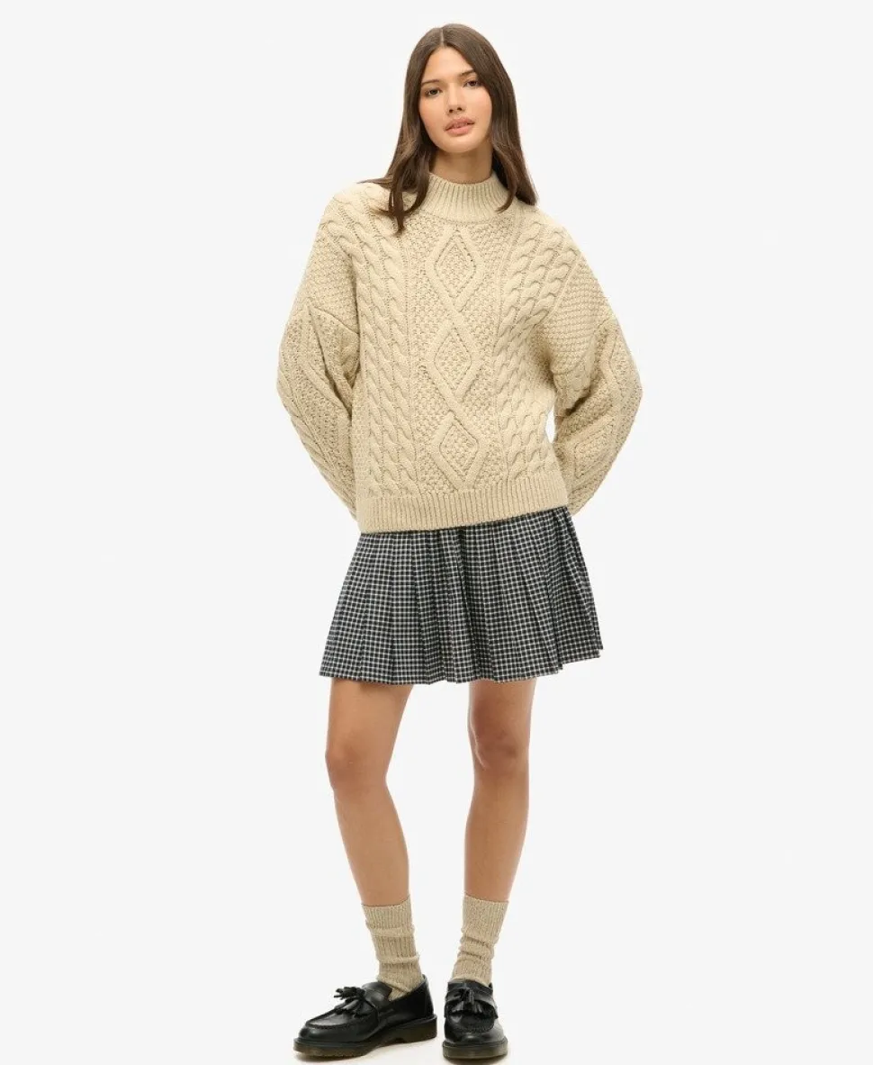 Vintage Pleated Mini Skirt